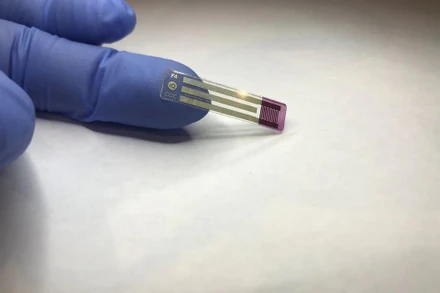 Một que thử tiểu đường bằng nước bọt không xâm lấn, có thể in được. Ảnh: Đại học Newcastle.