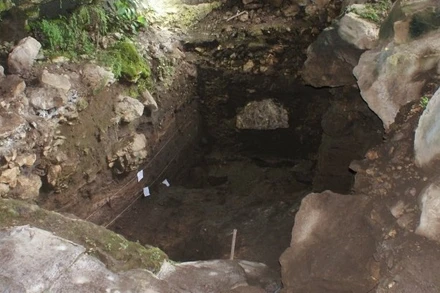 Hang động Satsurblia. (Ảnh: Anna Belfer-Cohen).