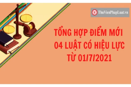 Tổng hợp điểm mới bốn Luật có hiệu lực từ ngày 1/7