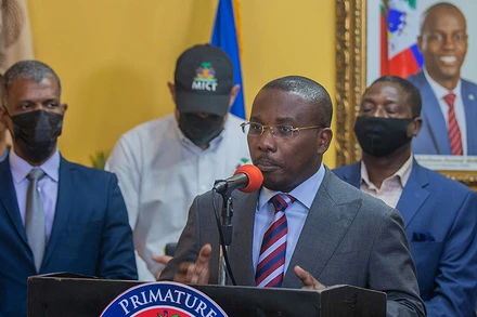 Thủ tướng lâm thời Claude Joseph. Ảnh: The New York Times/Richard Pierrin/Getty Images