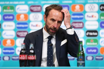 Huấn luyện viên Southgate nhận hết trách nhiệm về mình sau khi tuyển Anh thất bại trên chấm luân lưu trước Italia. (Ảnh: UEFA)