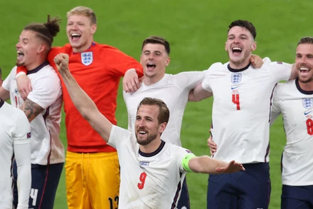 Anh lần đầu tiên lọt vào chung kết một giải đấu lớn kể từ năm 1966. (Ảnh: Getty Images) 