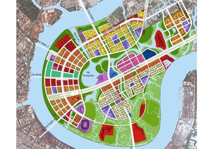 Quy hoạch Khu đô thị mới Thủ Thiêm. (Ảnh: thuthiem.hochiminhcity.gov.vn)
