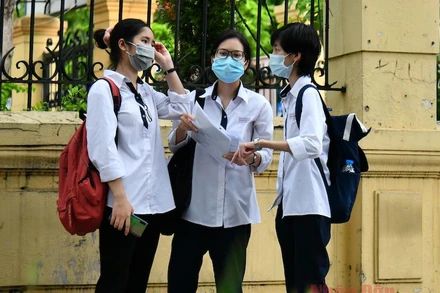 Thí sinh tại Kỳ thi tốt nghiệp THPT 2021. Ảnh: THUỶ NGUYÊN