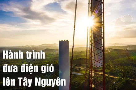 Hành trình đưa điện gió lên Tây Nguyên