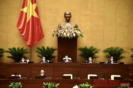 Kỳ họp thứ nhất, Quốc hội khoá XV. Ảnh: DUY LINH