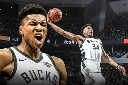 Giannis Antetokounmpo năm nay mới chỉ 26 tuổi. (Ảnh: Clutchpoints)