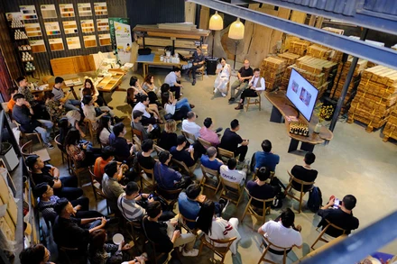 Một hoạt động tại 282 Workshop. (Ảnh từ page của Workshop)