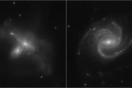 Hình ảnh các thiên hà kỳ dị vừa được kính viễn vọng Hubble chụp sau khi hoạt động trở lại. Ảnh: NASA, ESA, STScI, Julianne Dalcanton.