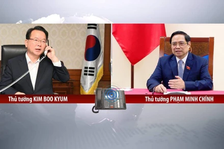 Việt Nam và Hàn Quốc nhất trí thúc đẩy hợp tác phòng, chống Covid-19