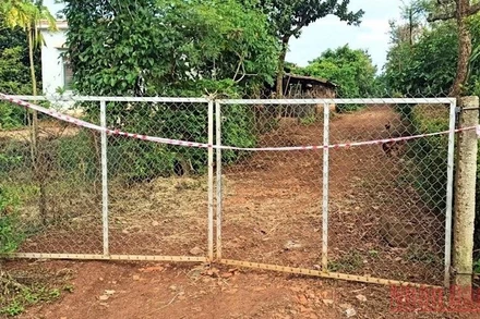 Một khu vực bị phong toả để phòng, chống dịch Covid-19 trên địa bàn xã Ea Drông.