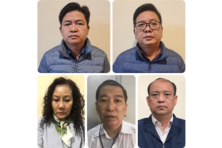 Các bị can trong vụ án vừa bị khởi tố, bắt giam.