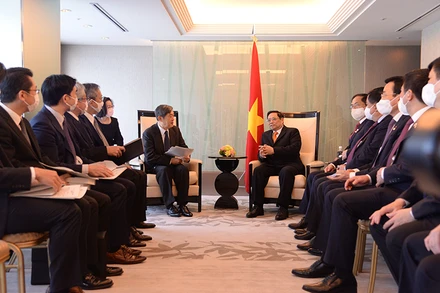 Thủ tướng Phạm Minh Chính tiếp ông Kitaoka Shinichi, Chủ tịch Cơ quan Hợp tác Quốc tế Nhật Bản (JICA).