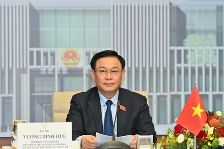 Chủ tịch Quốc hội Vương Đình Huệ. (Ảnh: DUY LINH)