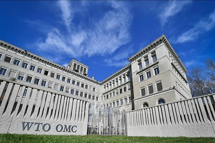 Trụ sở Tổ chức Thương mại thế giới (WTO) tại Geneva, Thụy Sĩ. (Ảnh: AFP/TTXVN)