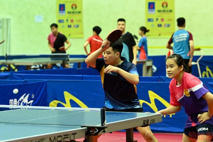 Bảo đảm điều kiện thi đấu và công tác phòng, chống dịch tại Giải vô địch bóng bàn quốc gia Báo Nhân Dân