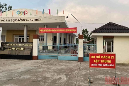 Khu cách ly y tế tại huyện An Phú.