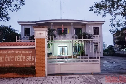 Trụ sở làm việc của Chi cục Thủy sản Quảng Nam. (Ảnh: QUỐC VIỆT)