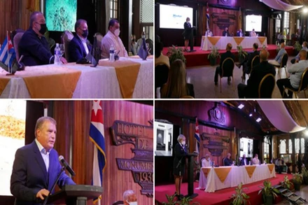 Sự kiện mở cửa biên giới quốc tế. (Ảnh: Prensa Latina)