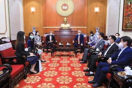 Quang cảnh buổi tiếp.