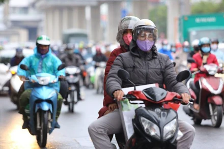 Khu vực Hà Nội từ đêm nay chuyển rét với nhiệt độ thấp nhất phổ biến 15-18 độ C. (Ảnh minh họa)