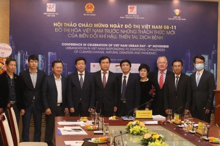 Các đại biểu tham dự hội thảo tại điểm cầu thành phố Hà Nội.