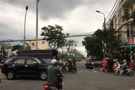 Hiện trường nơi xảy ra vụ việc.