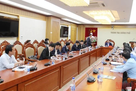 Cuộc họp công bố công khai Kết luận số 1035/KL-TTCP của Thanh tra Chính phủ. (Ảnh: SONG LINH) 