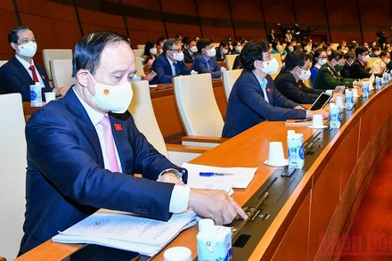 Quốc hội biểu quyết thông qua Nghị quyết về một số cơ chế, chính sách đặc thù phát triển thành phố Hải Phòng.