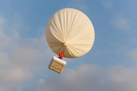 Quả khí cầu thu giữ carbon của công ty khởi nghiệp High Hopes Labs, Israel. Ảnh: Reuters.