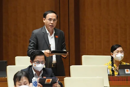 Ông Hoàng Văn Liên, Phó Chủ nhiệm Ủy ban Tư pháp của Quốc hội, đại biểu Quốc hội tỉnh Long An. (Ảnh: LINH NGUYÊN)