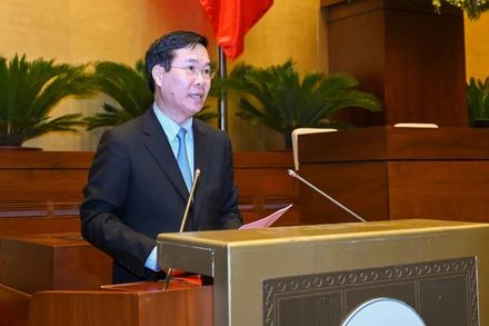 Đồng chí Võ Văn Thưởng phát biểu khai mạc hội nghị. (Ảnh: Duy Linh)