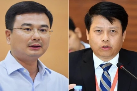 Ông Phạm Thanh Hà (bên trái) và ông Phạm Tiến Dũng (bên phải).