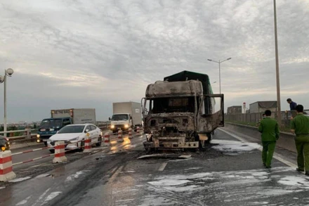 Hiện trường vụ cháy.