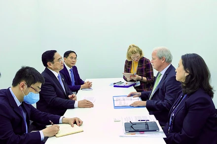 Thủ tướng Chính phủ ghi nhận WB là người bạn và đối tác phát triển hàng đầu của Việt Nam. (Ảnh: TTXVN)