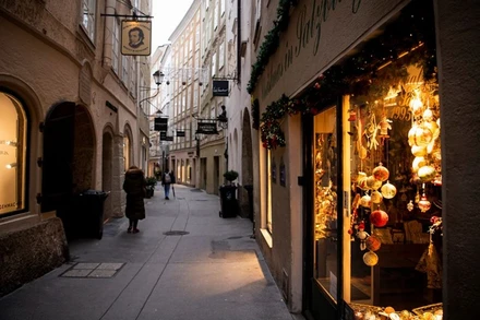Trung tâm thành phố Salzburg, Áo, ngày 22/11. (Ảnh: Reuters)