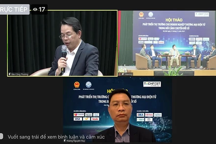 Hội thảo Phát triển thị trường cho doanh nghiệp thương mại điện tử trong bối cảnh chuyển đổi số .