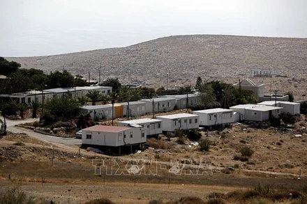 Khu định cư Do thái Mitzpe Kramim của Israel gần thành phố Ramallah, khu Bờ Tây. (Ảnh: AFP/TTXVN)