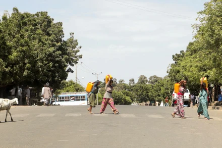 Thị trấn Dansha ở vùng Tigray, Ethiopia. (Ảnh REUTERS)