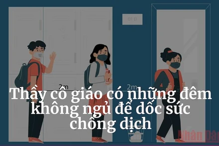 Thầy cô giáo có những đêm không ngủ để dốc sức chống dịch