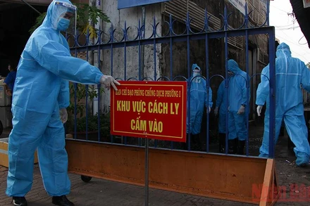 Nhiều ấp, khu vực có F0 được cách ly y tế.