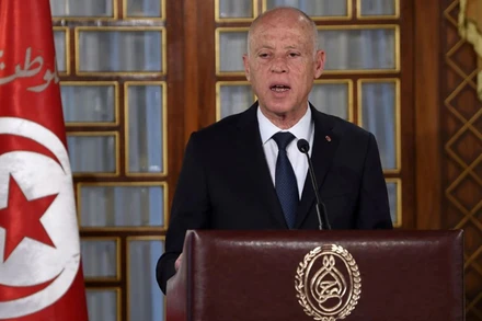Tổng thống Tunisia Kais Saied. (Ảnh: Reuters)