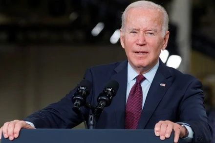Tổng thống Mỹ Joe Biden. (Ảnh: Reuters)