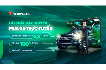 Chương trình khuyến mãi “Lãi suất đặc quyền, mua xe trực tuyến” của VPBank.