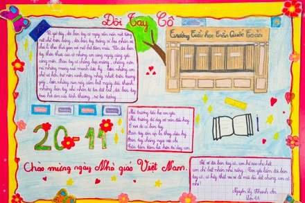 Lá thư của em Nguyễn Lý Khánh An (lớp 4A), đoạt giải Nhì.