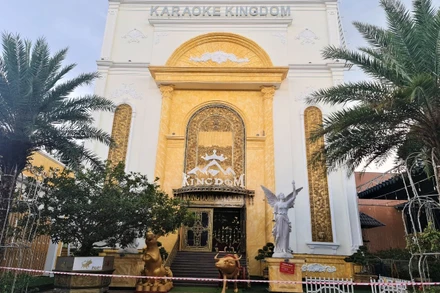 Quán Karaoke KingDom, nơi phát hiện các ca nhiễm Covid-19.
