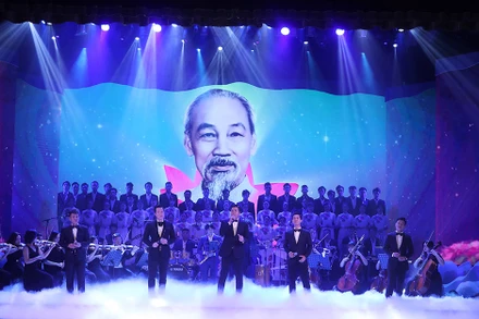 Một tiết mục trong chương trình. (Ảnh:NAM NGUYỄN)