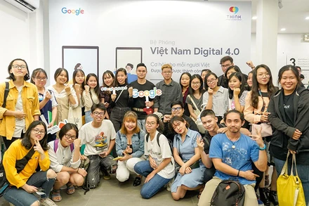 Những học viên tham gia khóa học Bệ phóng Việt Nam Digital 4.0 tại trung tâm giảng dạy năm 2018. Ảnh: Bộ Công thương