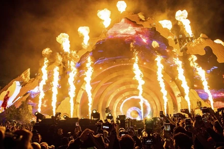 Lễ hội âm nhạc Astroworld trong đêm khai mạc, ngày 5/11. (Ảnh: AP)