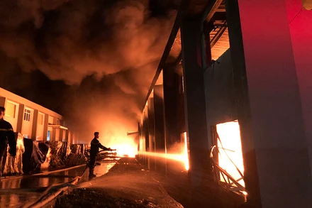 Hiện trường vụ cháy.